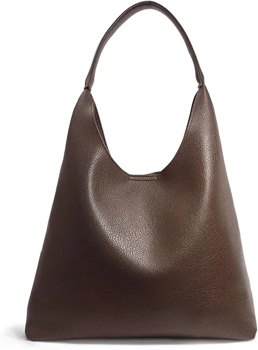 Minimalist Dark Brown Shoulder Purse for Women(Amazon find )