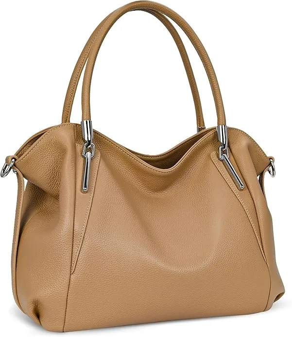Minimalist Brown Leather Tote Style Bag for Women (Amazon Find)